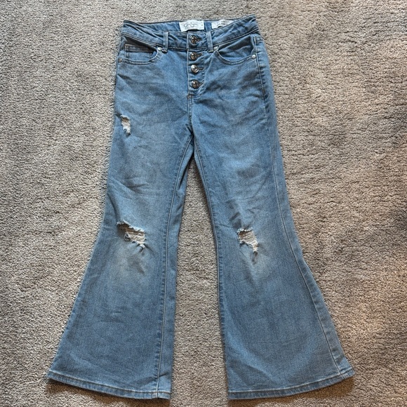 Jessica Simpson Girls Lulu Ultra Flare Jean. Size 8 - Picture 1 of 6